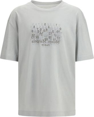 Maison Margiela Grijze Katoenen T-Shirt