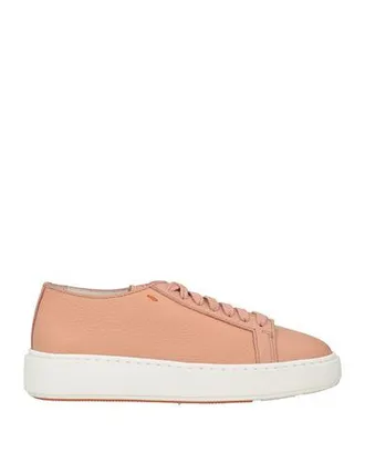 スニーカー Santoni Sneakers in pelle scamosciata con stampa logo Pink Santoni Sneakers In Pelle Scamosciata Con Stampa Logo ab