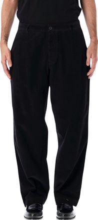 Universal Works Wide-Fit Black Chinos with Military-Inspired Design