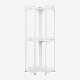Sklum Sklum - Armario Abierto Esquinero En Acero Y Madera Ariaster