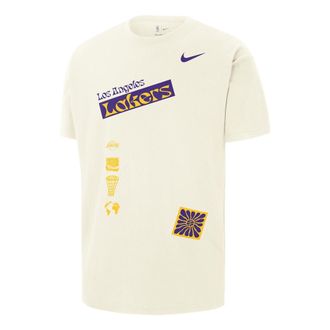Nike x NBA Los Angeles Lakers City Edition Courtside T-Shirt Beige Purple Yellow FV9274-901