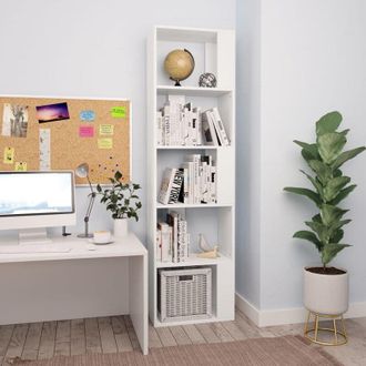vidaXL Libreria/Divisorio Bianco 45x24x159 cm in Legno Multistrato - Vidaxl