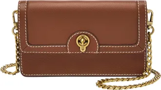 Fossil Womens Ainsley Leather Wallet Crossbody