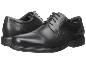 Rockport Charles Road Cap Toe Oxford Mens Lace up casual Shoes Black Leather : 13 W (EE)