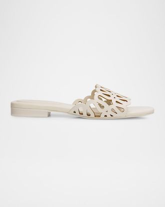 SIMKHAI McCall Laser-Cut Leather Sandals
