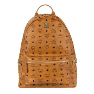 MCM Pre-owned Backpacks, female, Brown, Size: ONE SIZE Pre-owned Stark Backpack
