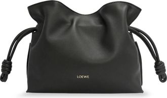Loewe Flamenco Mini Clutch - Dames - Schoudertassen - Zwart - ONE Size - Leer - Tassen