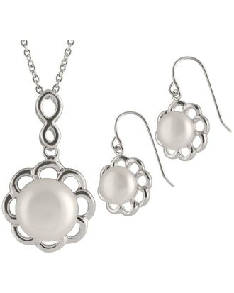 Splendid Pearls Silver 9Mm Pearl Set