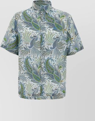Etro paisley floral cotton shirt