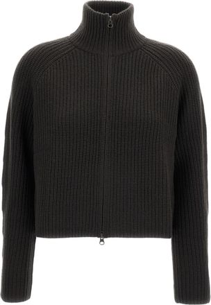 Lisa Yang Green Sadie Heavy-Knit Cashmere Cardigan