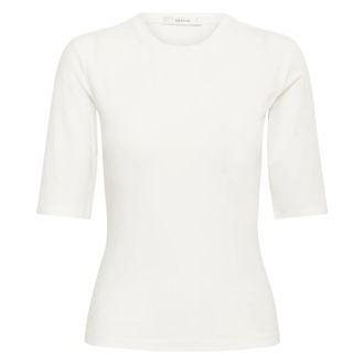 Gestuz GZmida ss top Noos - Dames - Tops - Wit - Maat: 2XS Katoen