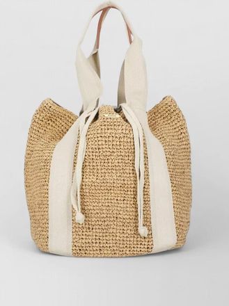 Barbour shoulder bag spacious interior woven texture handles