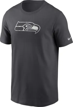 Nike Seattle Seahawks Fractal Logo Nike Mens NFL T-Shirt in Grey | NP9906F78-XER