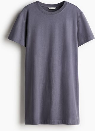H&M T-Shirt-Kleid - Grau