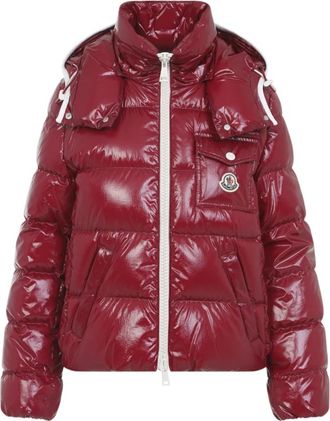 Moncler Andro Jacket - Dames - Gewatteerde jassen - Paars - XS - Nylon - Jassen