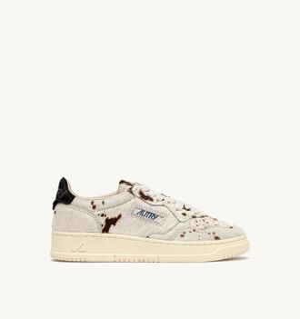 Autry SNEAKERS MEDALIST LOW EFFETTO CAVALLINO DRIP E MARRONE