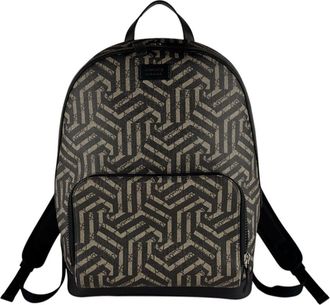 Gucci Black Brown Gg Supreme Backpack (Pre-Owned)
