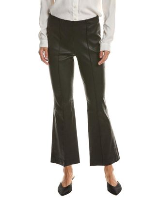 Vince Cropped Flare Stretch Leather Pant