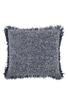 VCNY Home Heathered Fringe Accent Pillow in Vintage Indigo at Nordstrom Rack