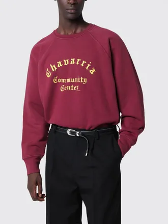 Willy Chavarria Cotton Crew Neck Jumper with Contrasting Logo