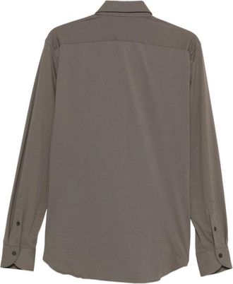 Xacus Brown Tailored Casual Shirt With Classic Collar