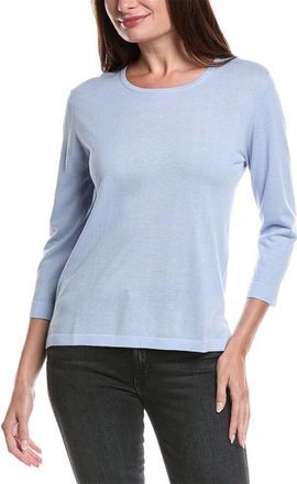 Forté Cashmere Coastal Silk & Cashmere-Blend Sweater