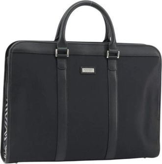 Burberry Pre-owned Handbags, male, Black, Size: ONE SIZE Pre-owned Vintage Nylon Handbag