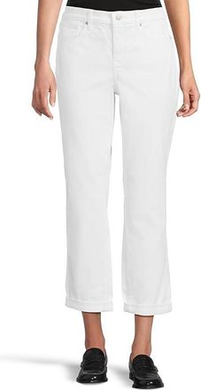 NYDJ Margot Girlfriend In Optic White Womens Jeans Optic White : 12 26.5, Cotton/Denim/Elastane