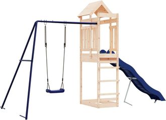vidaXL Parque Infantil De Exterior Madera Maciza De Pino Vidaxl