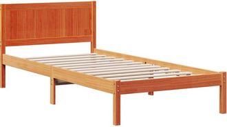 vidaXL Estructura De Cama Marr&oacute;n 80 X 200 Cm Madera Maciza De Pino Vidaxl