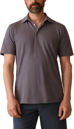 Faherty Retreat Striped Polo Shirt