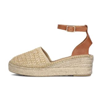 Notre-V Schoenen, Dames, Beige, 40 EU, Leer, Espadrilles Beli 23-1