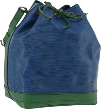 Louis Vuitton Bicolor Noe Epi Leather Blue Leather Handbag (Pre-Owned)