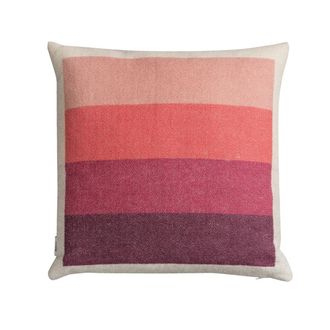Roros Tweed &Aring;smund Bold Kissen 50 x 50 cm, pink / gr&uuml;n