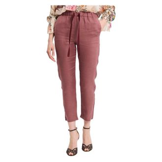 Semicouture Buddy Trousers - female - Semicouture - Cropped Trousers - Pink - XS - Trousers