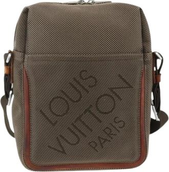 Louis Vuitton Pre-owned Cross Body Bags, female, Brown, Size: ONE SIZE Pre-owned Damier Geant Shoulder Bag