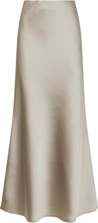 Blanca Vita Gedila Lange Bias Rok - Dames - Maxi Rokken - Beige - XS - Polyester - Rokken