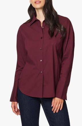Habitual Tie Back Poplin Shirt in Port Royale at Nordstrom, Size Large