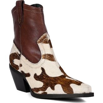 Roan Ovis Short Western Boot in White Pinto Almond Mhd at Nordstrom, Size 9.5