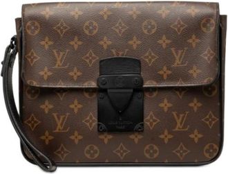 Louis Vuitton Pre-owned Monogram Clutch - Dames - Vintage Clutch - Bruin - ONE Size - Vintage