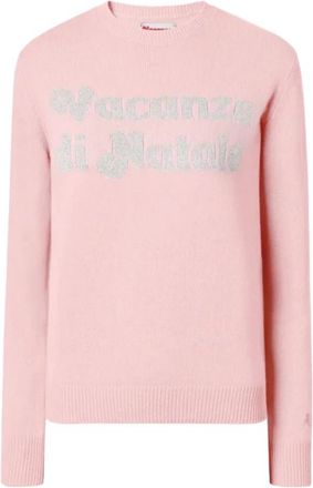 Saint Barth New Queen Sweater - Dames - Ronde hals truien - Roze - XS - Wol - Truien & Vesten