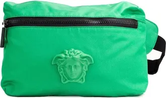 Versace Versace Small Bright Green Nylon Matte Medusa Belt Bag Waist Fanny Pack Womens Purse