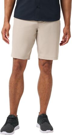 Travis Mathew Beck 2.0 Performance Shorts in Heather Khaki at Nordstrom, Size 42