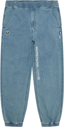 Aape By A Bathing Ape Jeans con applicazione - Blu