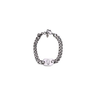 Alexander McQueen Stoere Ketting Skull Tag Armband