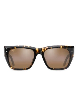 Maui Jim Aloha Lane rectangle-frame sunglasses - Brown