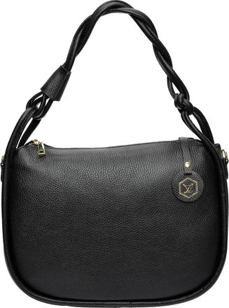 Luisa Vannini Zwart Rundleer Tas