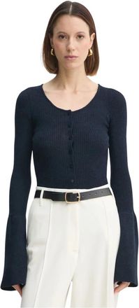 Birgitte Herskind Liw Cardigan - Dames - Vesten - Blauw - XS - Wol - Truien & Vesten