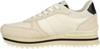 Woden Womens Ronja Plateau Shoes In Whisper White
