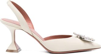 Amina Muaddi 70 mm Begum pumps - Beige